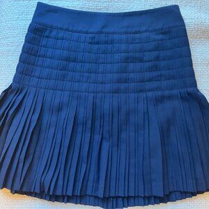 Jcrew, Navy Blue, Pleated Mini Skirt, Size 2